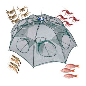 Portable Folded Fishing Bait Trap Fishing Trap Net (Color: Green, Type: Style A)